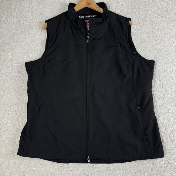 SCOTTeVEST RFID Travel Vest Womens Size XXL Black Polyester Technology Enabled - Picture 1 of 9